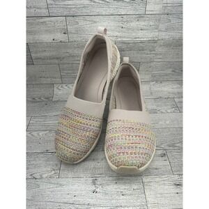 Skechers‎ Slip On Shoes Women's 9.5 Multicolor Textile Comfort Sneakers